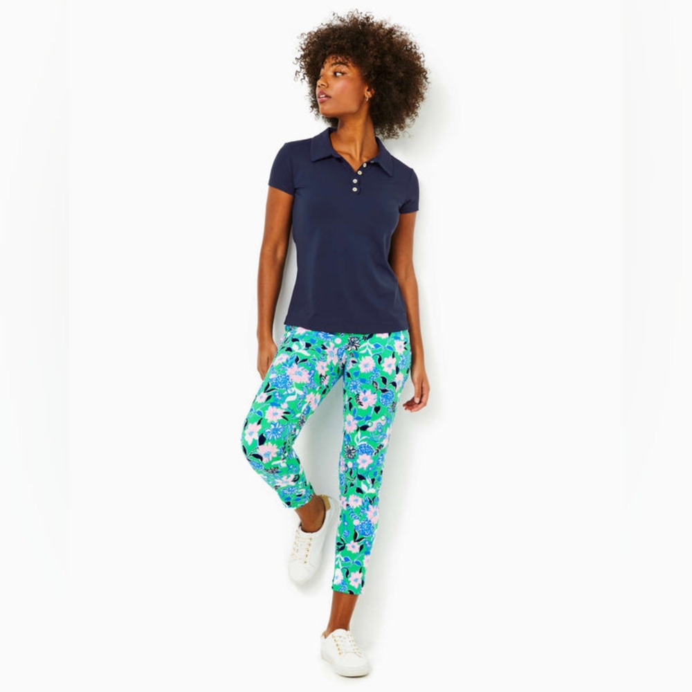 Lilly Pulitzer Corso Luxletic Floral Print Pants Size 12